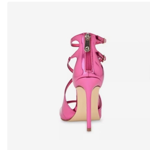 Guess Fuchsia Strappy Heels - Picture 3 of 8